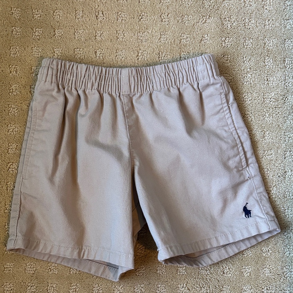 Polo Ralph Lauren Tan Elastic Waist Chino Shorts